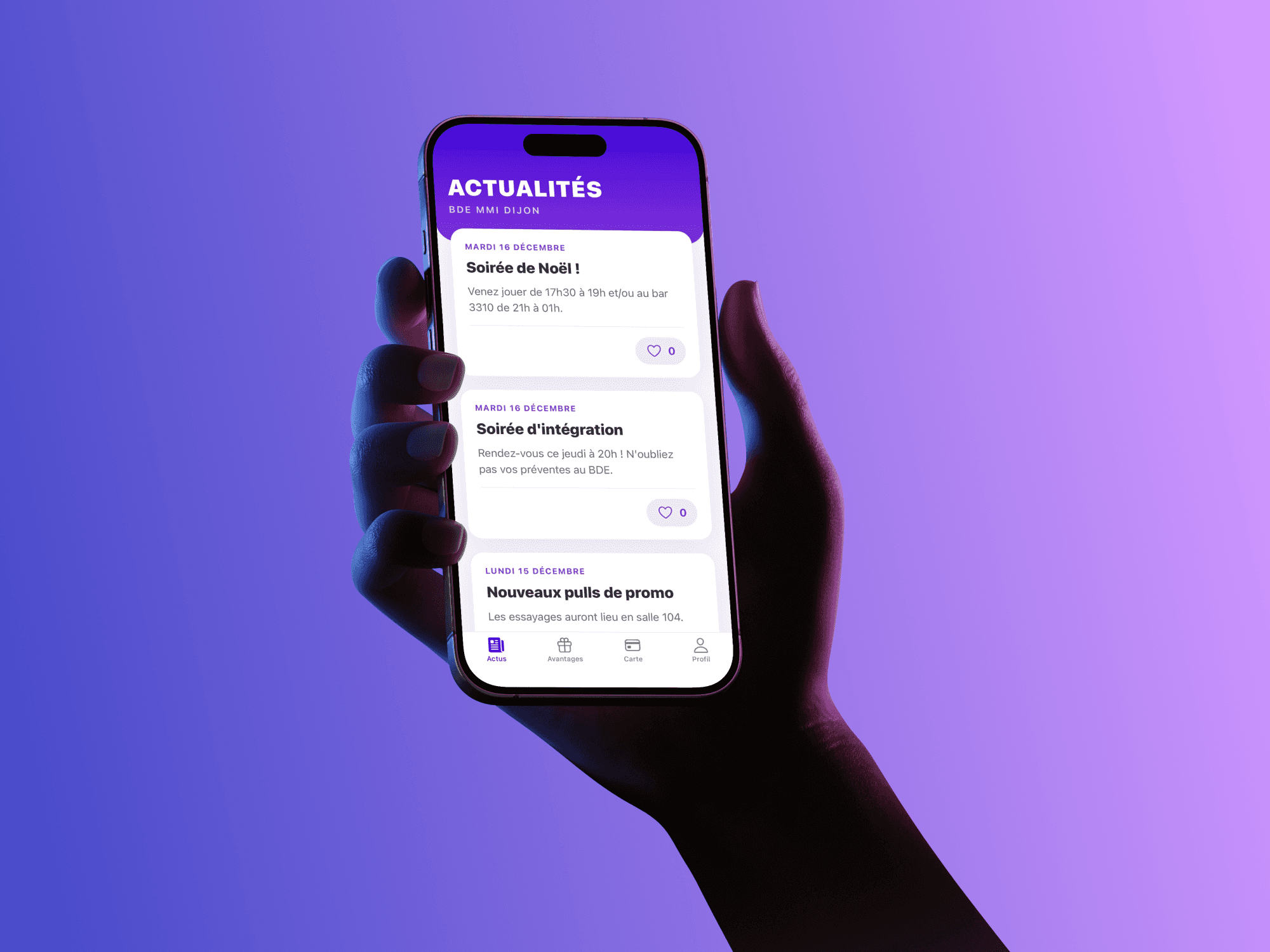 BDE App — Réalisation développement web par Simon Poitrat-Bouchet