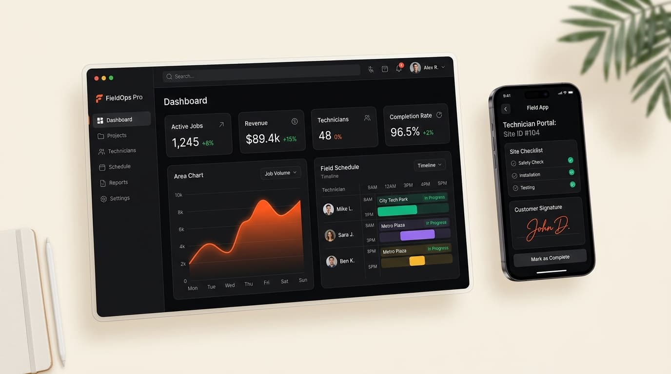 Illustration mockup — Applications & Outils Métiers à Dijon